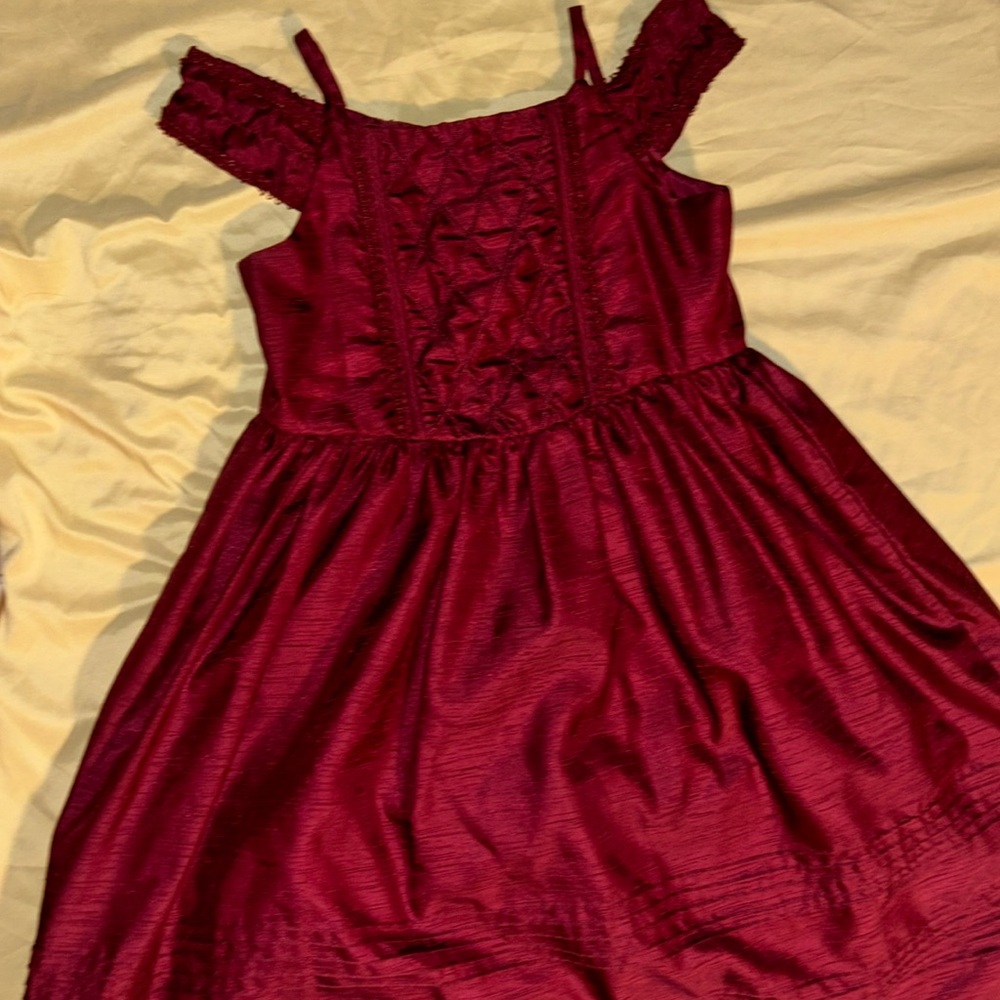 Burgundy/Red Princess Dress